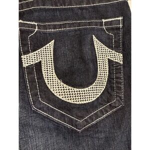 True Religion MENS 28X32 Fit Dark Wash USA MDE800C09 NWOT STRAIGHT JEANS